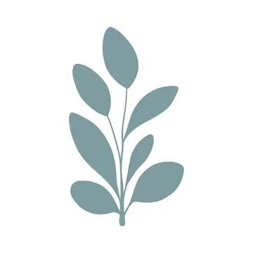 An abstract leaf shape illustration, simple and modern, great for nature Stock Illustration