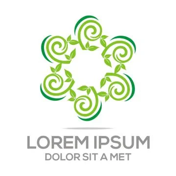 Abstract Leaf Tree Idea Concept Strategy Solution Ecology Stock Illustration