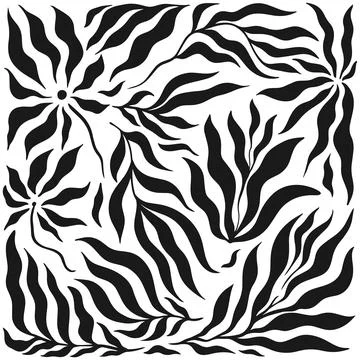 Abstract leaf vector seamless pattern Stock Illustration