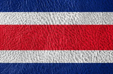 Abstract leather texture with the flag Stock Photos