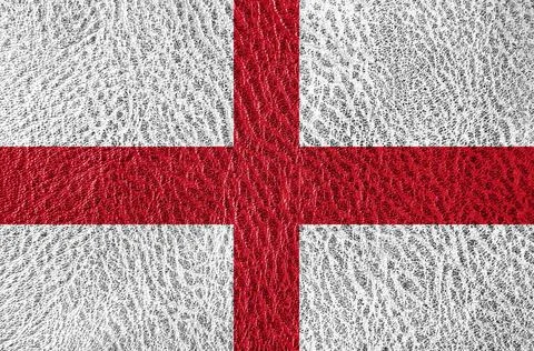 Abstract leather texture with the flag Foto stock