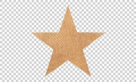 Abstract Leather Texture Star Shape Symbol Icon Isolated on White Background Stock Illustration