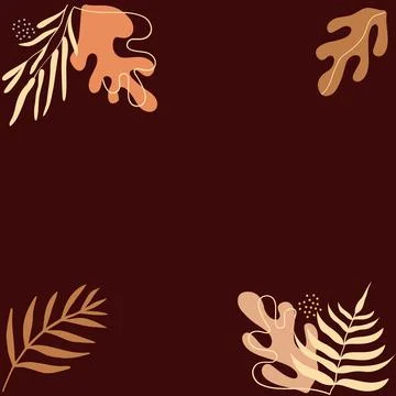 Abstract Leaves Background Stock Illustration