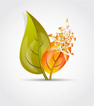 Abstract leaves design Stock Illustration