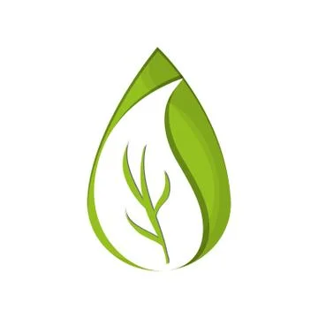 Abstract leaves nature icon Stock Illustration