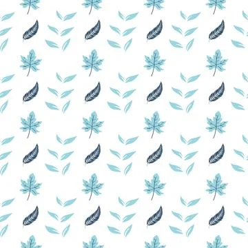 Abstract leaves pattern. abstract pattern. seamless pattern. Abstract flowe.. Stock Illustration