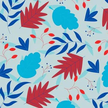 Abstract leaves pattern background. Vector. Stock Illustration