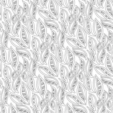 Abstract leaves pattern Stock Illustration