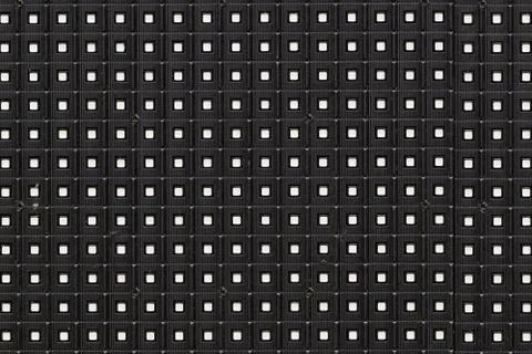 Abstract LED array dot matrix panel dark close-up background Fotos de archivo