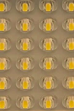 Abstract LED light pattern with repeating illuminated diodes and modern tec.. Фото