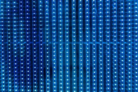 Abstract LED light wall background Stock Photos