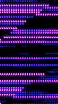 Abstract Led Panel Background with Purple and Blue Glowing Dotted Lines Stock Illustration