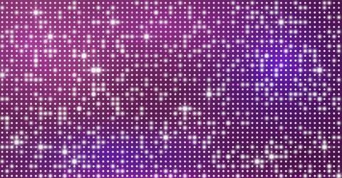 Abstract LED screen background, purple and pink, with glowing dots. Stock Illustration