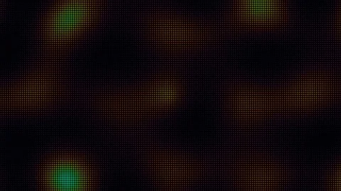 Abstract LED screen texture with shifting colorful halftone lights Stock Footage 335934391