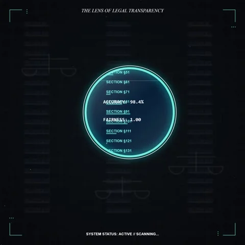 Abstract legal transparency screen display with digital data matrix backgroun Stock Footage 344778098