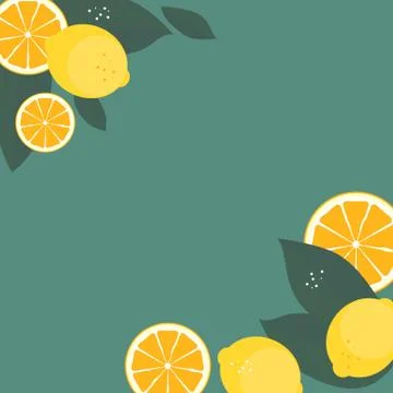 Abstract Lemon Pattern Background Vector Illustration Stock Illustration