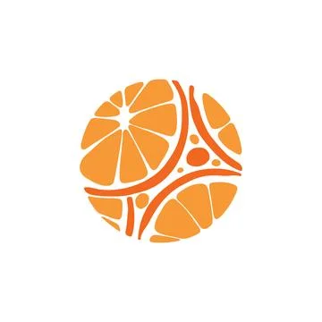 Abstract Lemon pattern logo flat vector design template Illustrazione stock