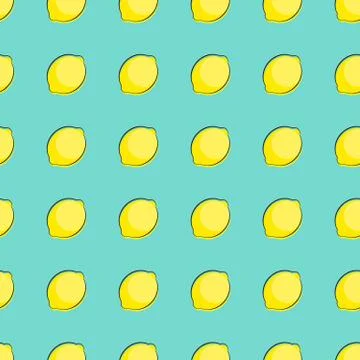 Abstract Lemon Seamless Pattern Background Vector Illustration イラスト素材