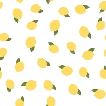 Abstract Lemon Seamless Pattern Background Vector Illustration EPS10 Stock Illustration