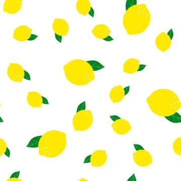 Abstract Lemon Seamless Pattern Background Vector Illustration EPS10 Stock Illustration