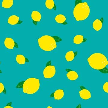 Abstract Lemon Seamless Pattern Background Vector Illustration EPS10 Illustrazione stock