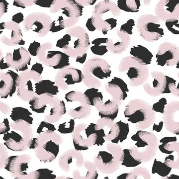 Abstract leopard skin seamless pattern design, vector illustration background Illustrazione stock