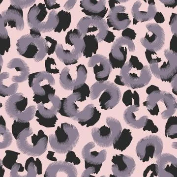 Abstract leopard skin seamless pattern design, vector illustration background Stock Illustration