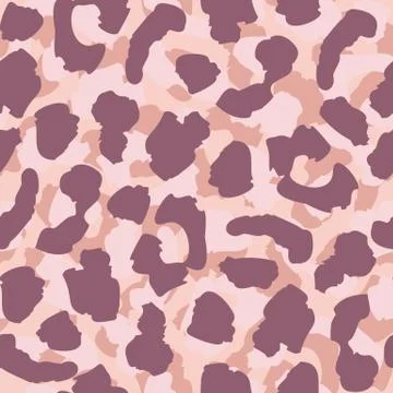 Abstract leopard skin seamless pattern design, illustration Illustrazione stock