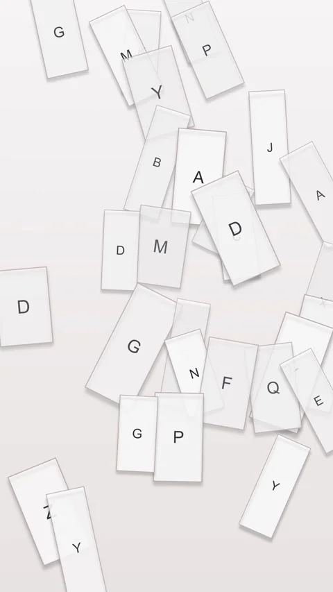 Abstract letter arrangement for creative projects Stock Footage 327942526