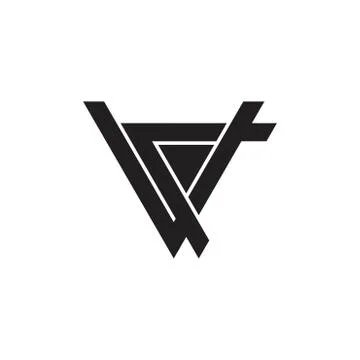 Abstract letter av geometric triangle arrow logo vector Stock-Illustration