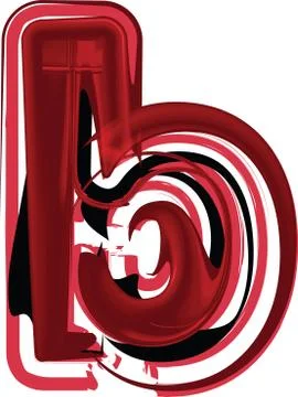 Abstract Letter b Stock Illustration
