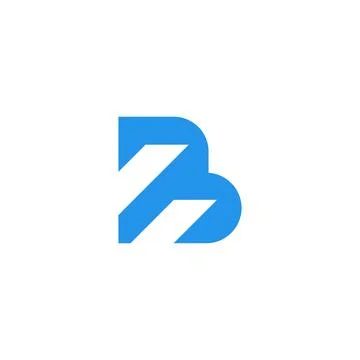 Abstract letter B logo design. Creative,Premium Minimal emblem design template. Stock Illustration