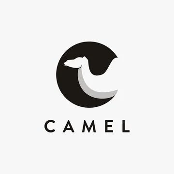 Abstract letter c for camel logo icon vector template on white background Stock Illustration