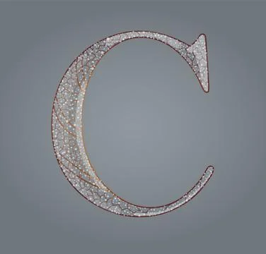 Abstract letter C. Stock Illustration