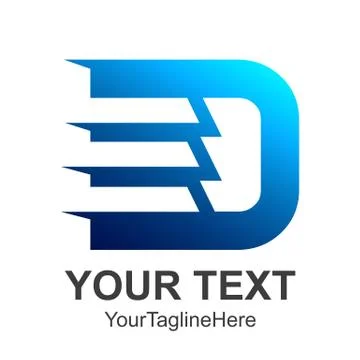 Abstract Letter D logo design template elements. abstract letter D. Business  Stock Illustration