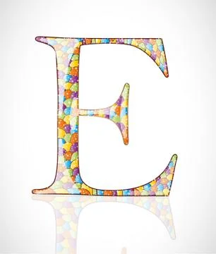 Abstract letter E. Stock Illustration