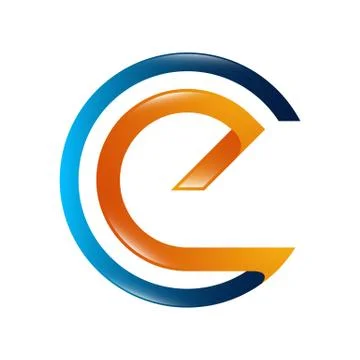 Abstract Letter e logo design template elements. abstract letter e. Business  Stock Illustration