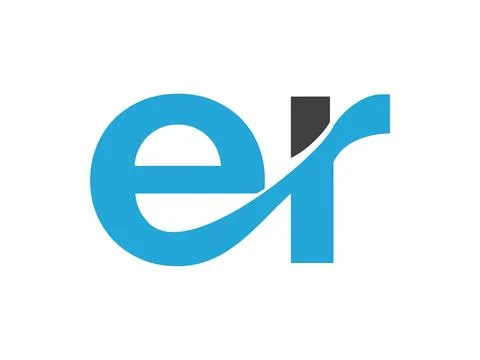 Abstract Letter ER Icon Vector, Modern Alphabet ER Symbol, Creative Monogra.. Stock Illustration