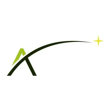 Abstract Letter A Flat Icon Design Stock Illustration