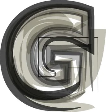 Abstract Letter G Stock Illustration