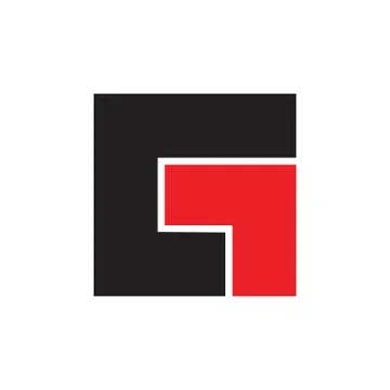 Abstract letter g square simple colorful logo vector Stock Illustration