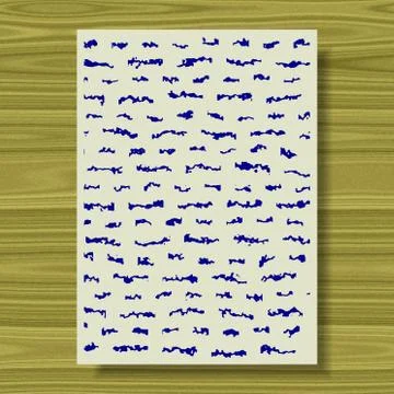 Abstract letter generated texture Stock Illustration