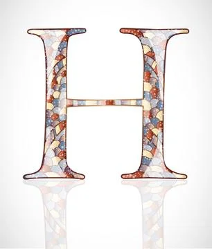 Abstract letter H. Stock Illustration