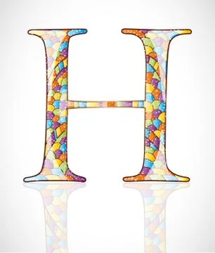 Abstract letter H. Stock Illustration