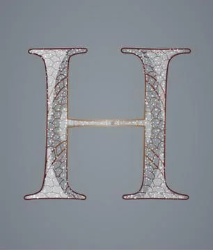 Abstract letter H. Stock Illustration