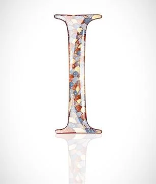 Abstract letter I. Stock Illustration