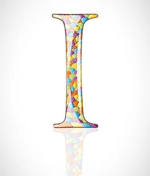 Abstract letter I. Stock Illustration