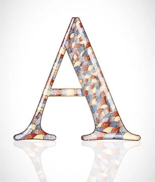 Abstract letter A. Stock Illustration