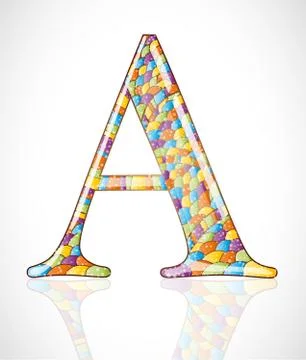 Abstract letter A. Stock Illustration
