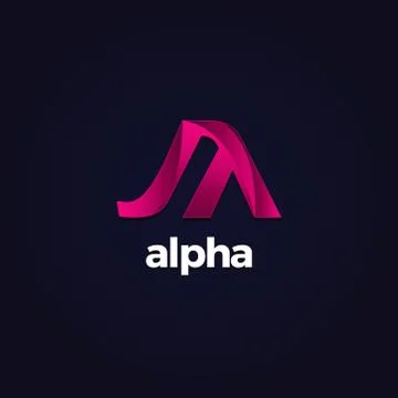 Abstract Letter Initial A Logo Symbol Stock Illustration